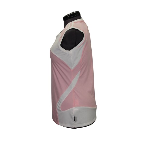 ADIDAS Climalite Golf‎ Shirt Women’s Size Medium Colorblock Performance Sample - Picture 2 of 11